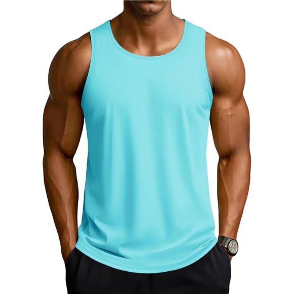 Sleeveless Athletic Tank UPF 50+ Men Quick-Dry Workout